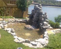 杭州庭院假山魚池石材景觀工程